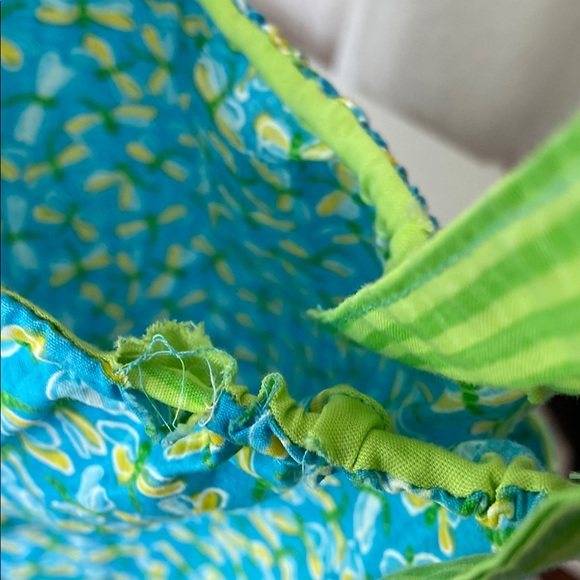 Blue and Green Casual Dress with Dragon fly Print - Picture 2 of 7